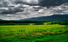 clouds landscapes grass fields 1680x1050 wallpaper 
